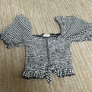 Plaid top
